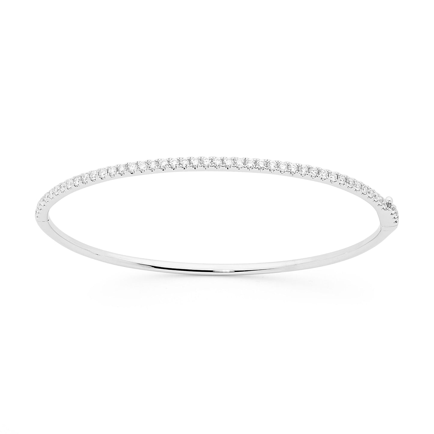 Round Brilliant Cut Diamond Tennis Bracelet image 2
