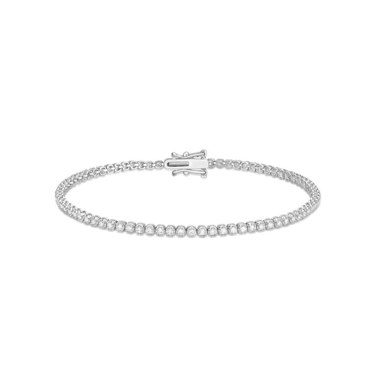 18k 1.20 Ct Diamond Tennis Bracelet image 0