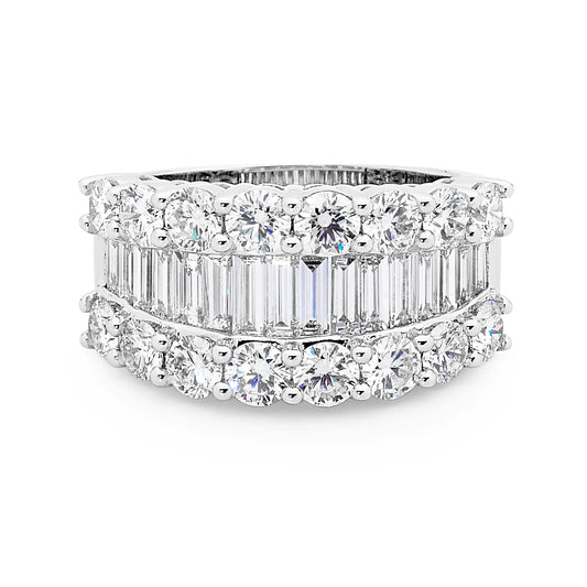 Baguette Cut Diamond Dress Ring image 0