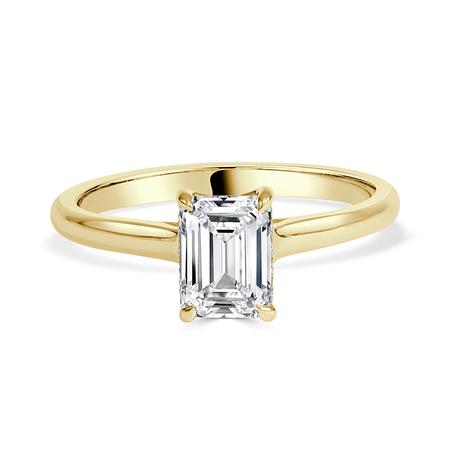 Emerald Cut Diamond Engagement Ring image 0