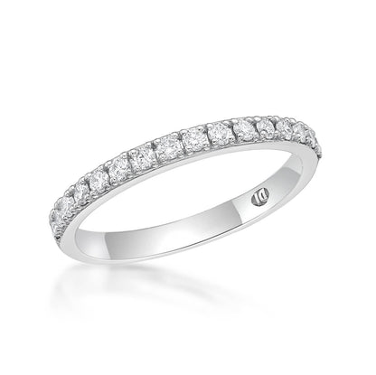 Selena - Round Brilliant Cut Diamond Band image 1