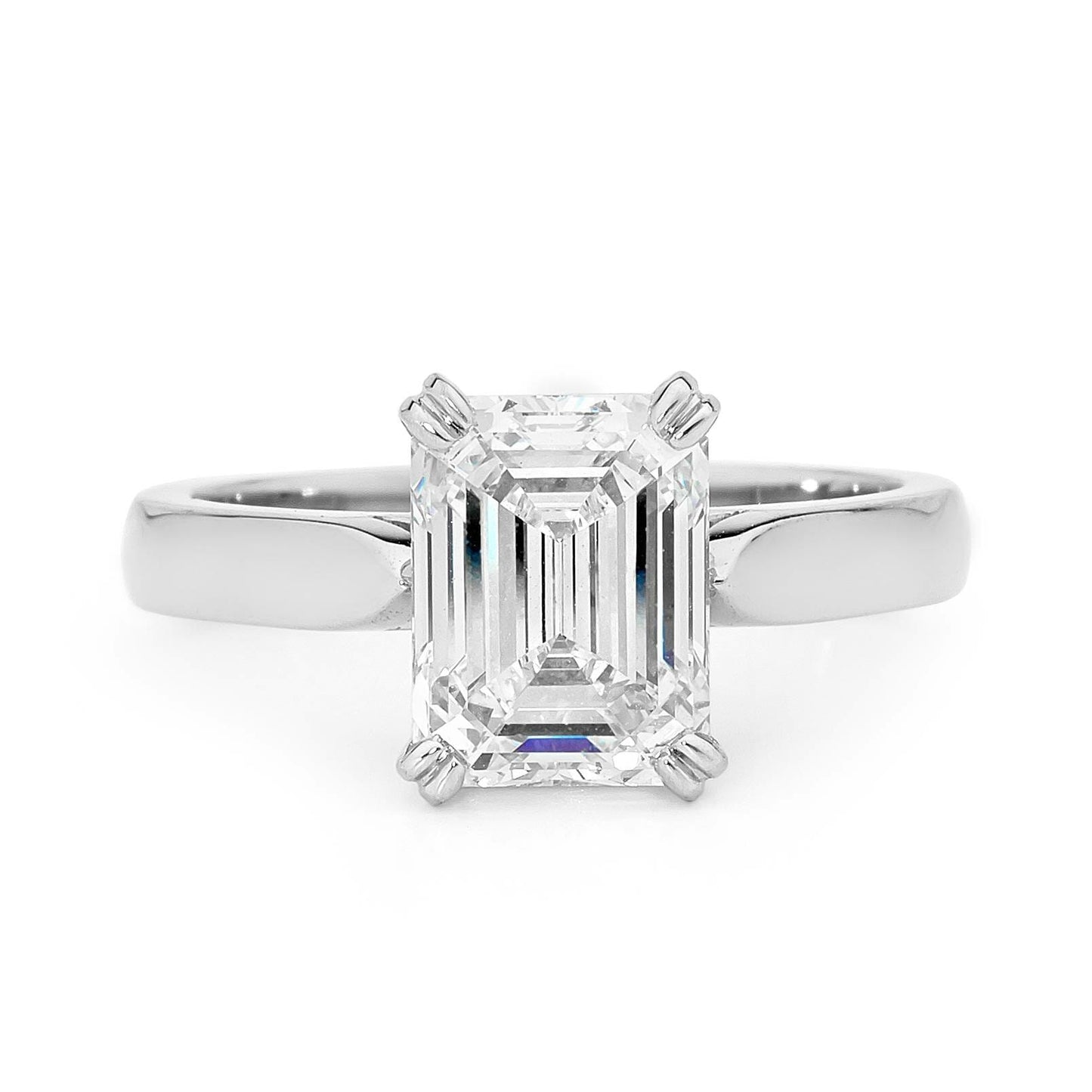 Celine - Emerald Cut Diamond engagement Ring image 0