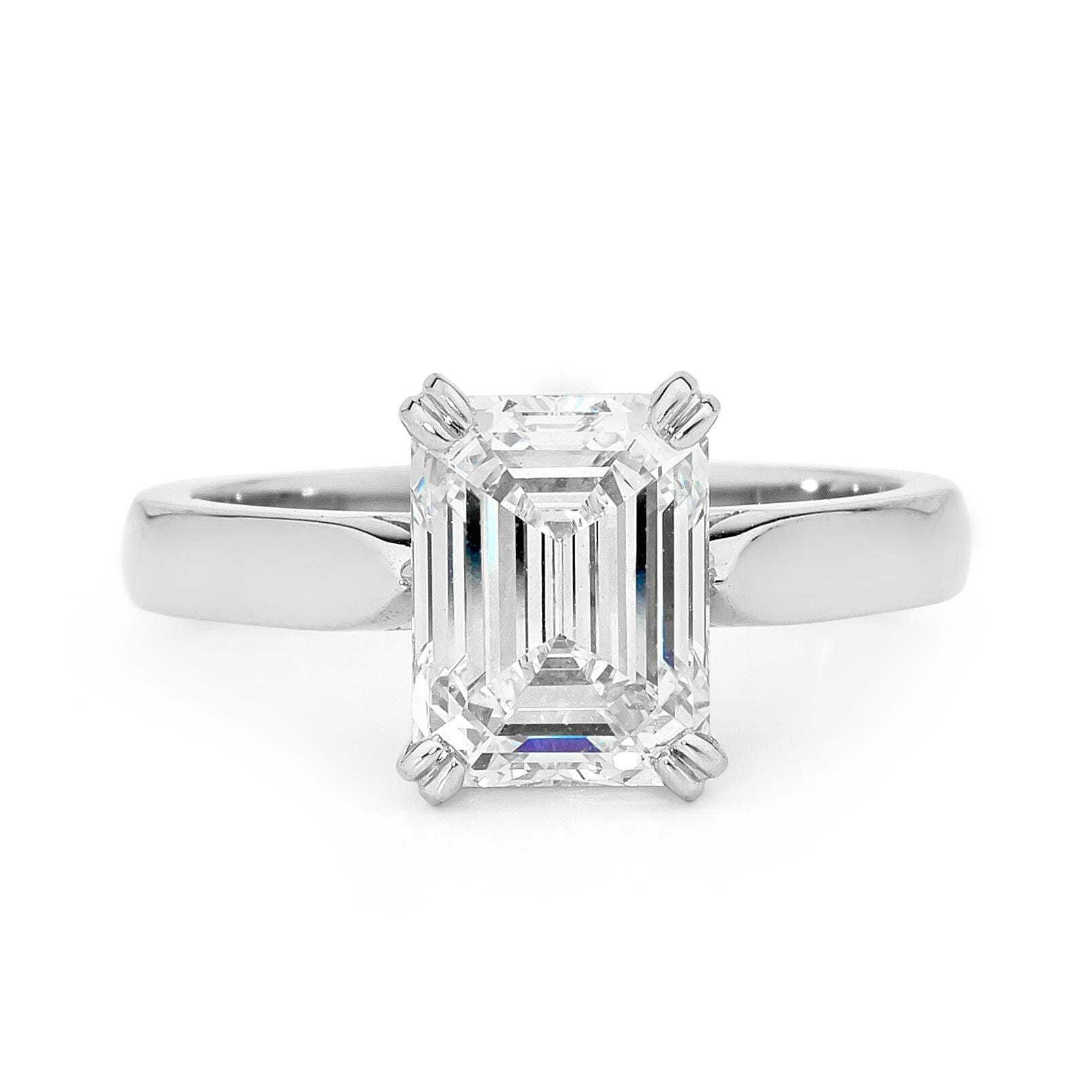 Celine - Emerald Cut Diamond engagement Ring image 0