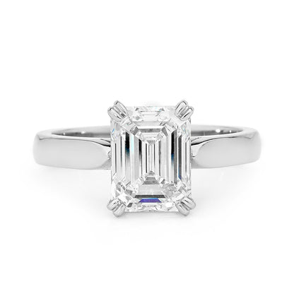 Celine - Emerald Cut Diamond engagement Ring image 0