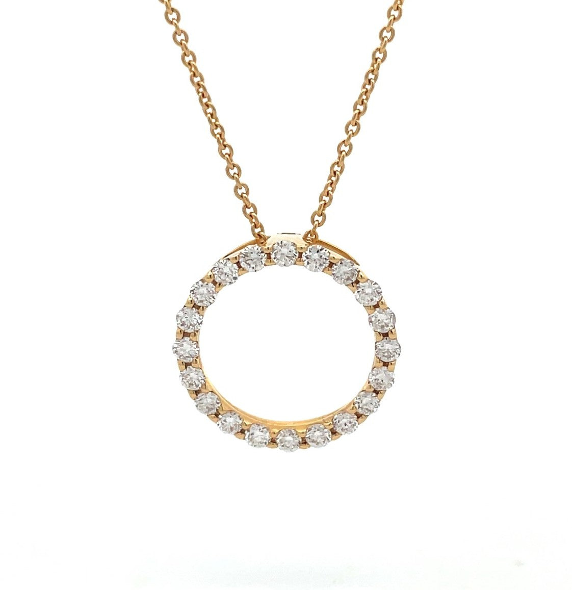 Round Brilliant Cut Circle Pendant image 0