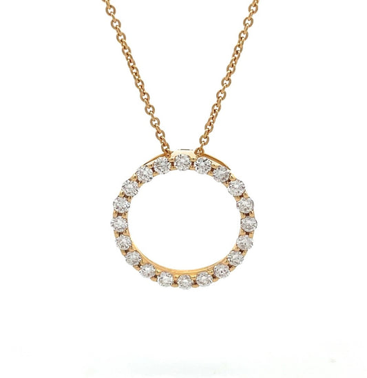 Round Brilliant Cut Circle Pendant image 0
