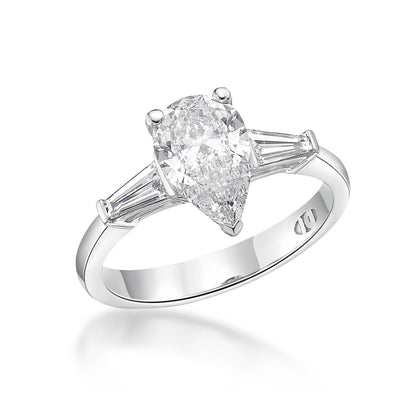 Elara - Pear Cut Diamond Engagement Ring image 1