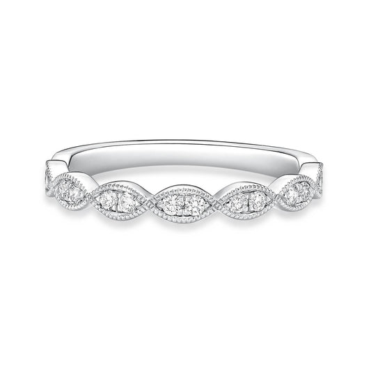18K Marquise Diamond Dress Ring image 0