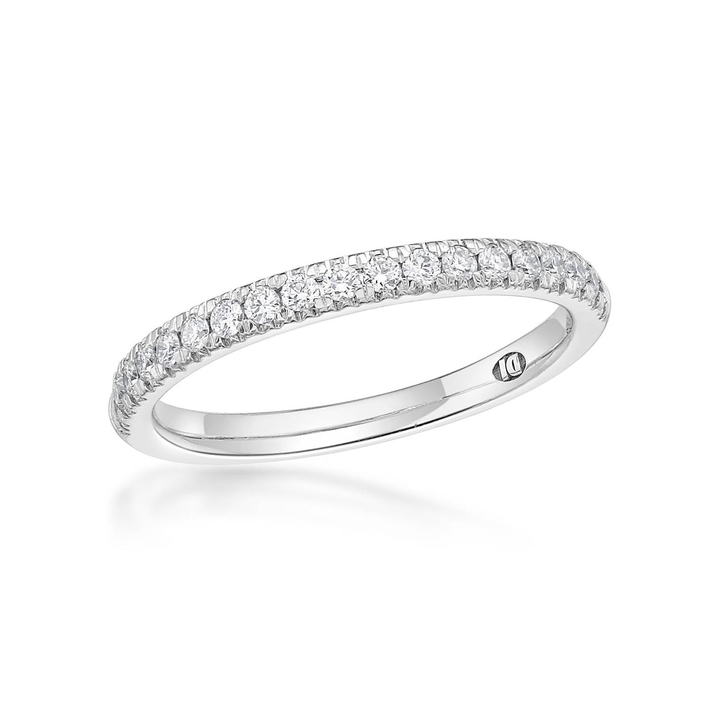 Venus - Round Brilliant Cut Diamond Band image 1