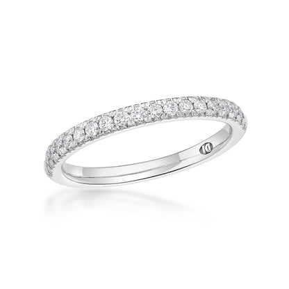Venus - Round Brilliant Cut Diamond Band image 1