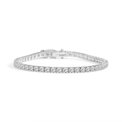 18k White gold tennis bracelet