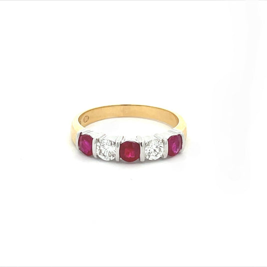 Ruby and Diamond Dress Ring image 0