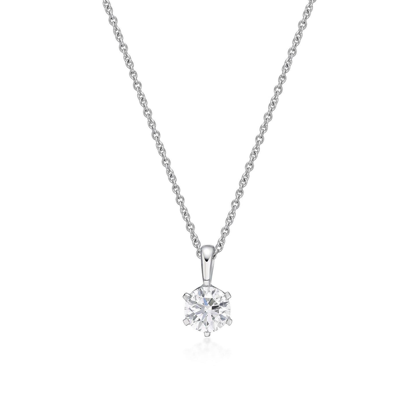 18k 0.50 Ct Diamond Pendant image 0