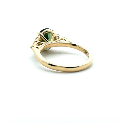 Oval Parti Sapphire & Diamond Dress Ring image 1