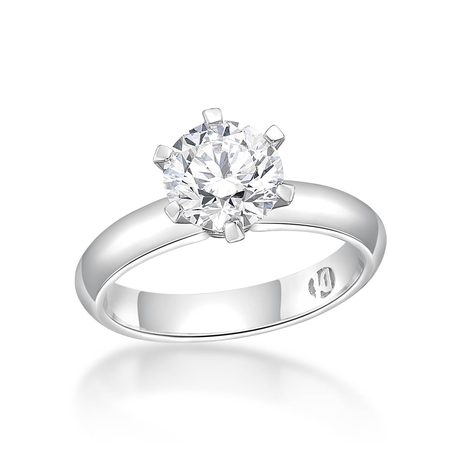 Lyra - Round Brilliant Cut Diamond Engagement Ring image 1