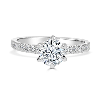 Venus - 1 Carat Round Brilliant Cut Diamond Engagement Ring image 0