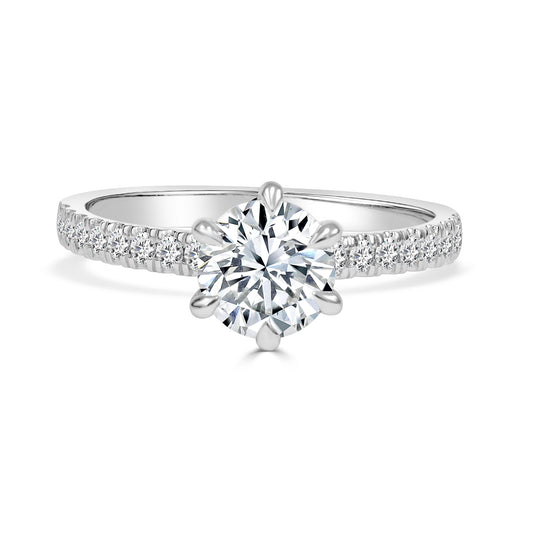 Venus - 1 Carat Round Brilliant Cut Diamond Engagement Ring image 0
