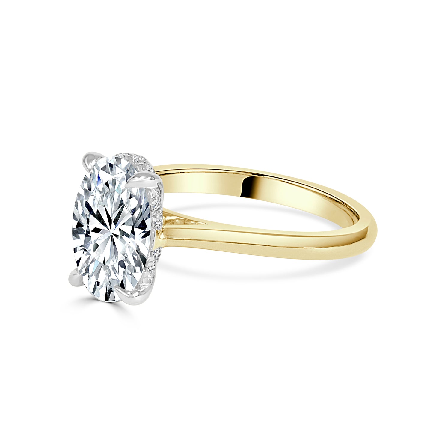 Lab Grown Oval Cut Diamond Engagement Ring image 1