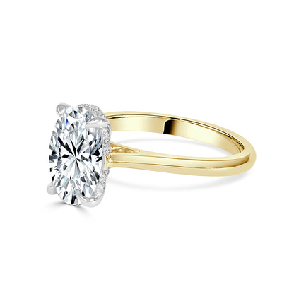 Lab Grown Oval Cut Diamond Engagement Ring image 1