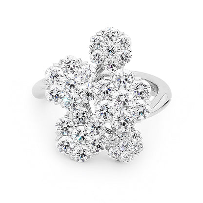 Daisy Round Brilliant Cut Diamond Dress Ring image 0