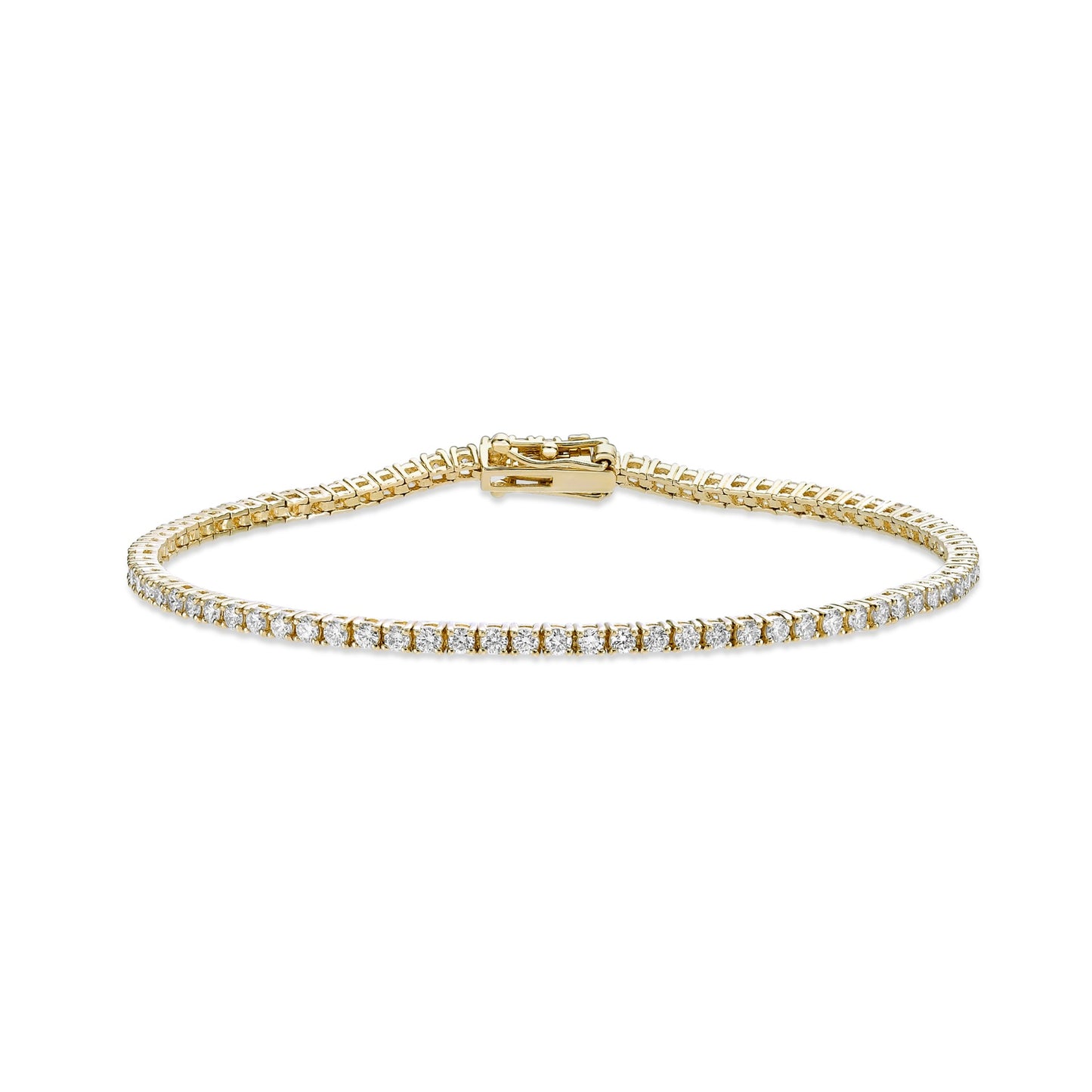 Round Brilliant Cut Diamond Tennis Bracelet image 0