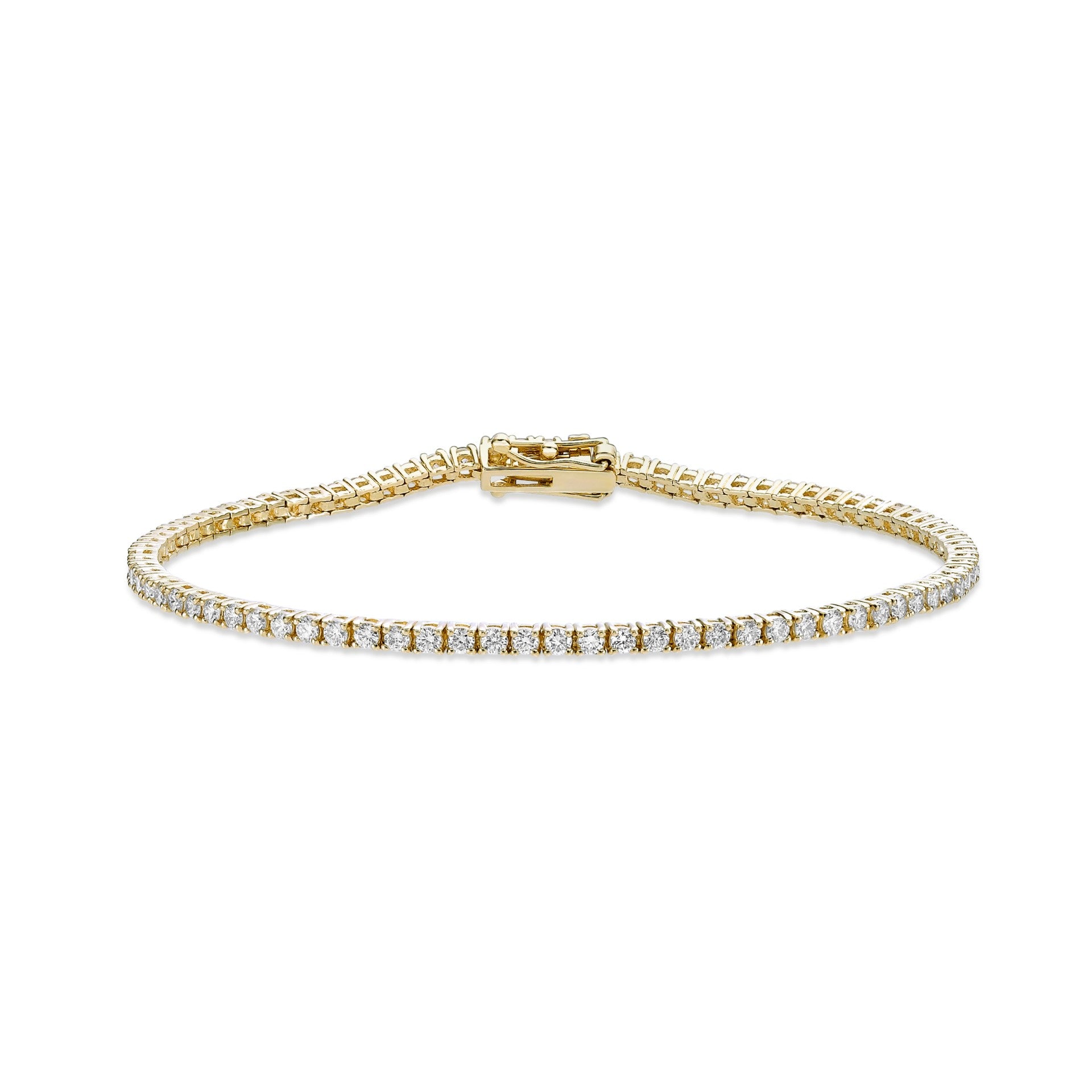 Round Brilliant Cut Diamond Tennis Bracelet image 0