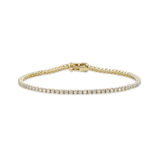 Round Brilliant Cut Diamond Tennis Bracelet image 0