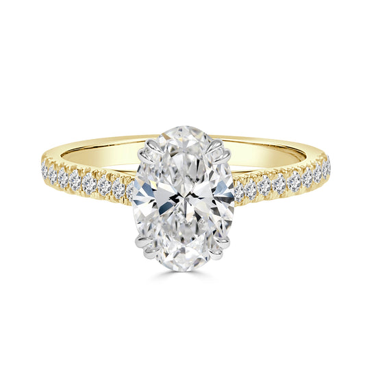 Lab Grown Venus Oval Diamond Engagement Ring image 1
