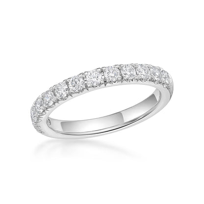 Claw Set Brilliant Cut Diamond Band image 1