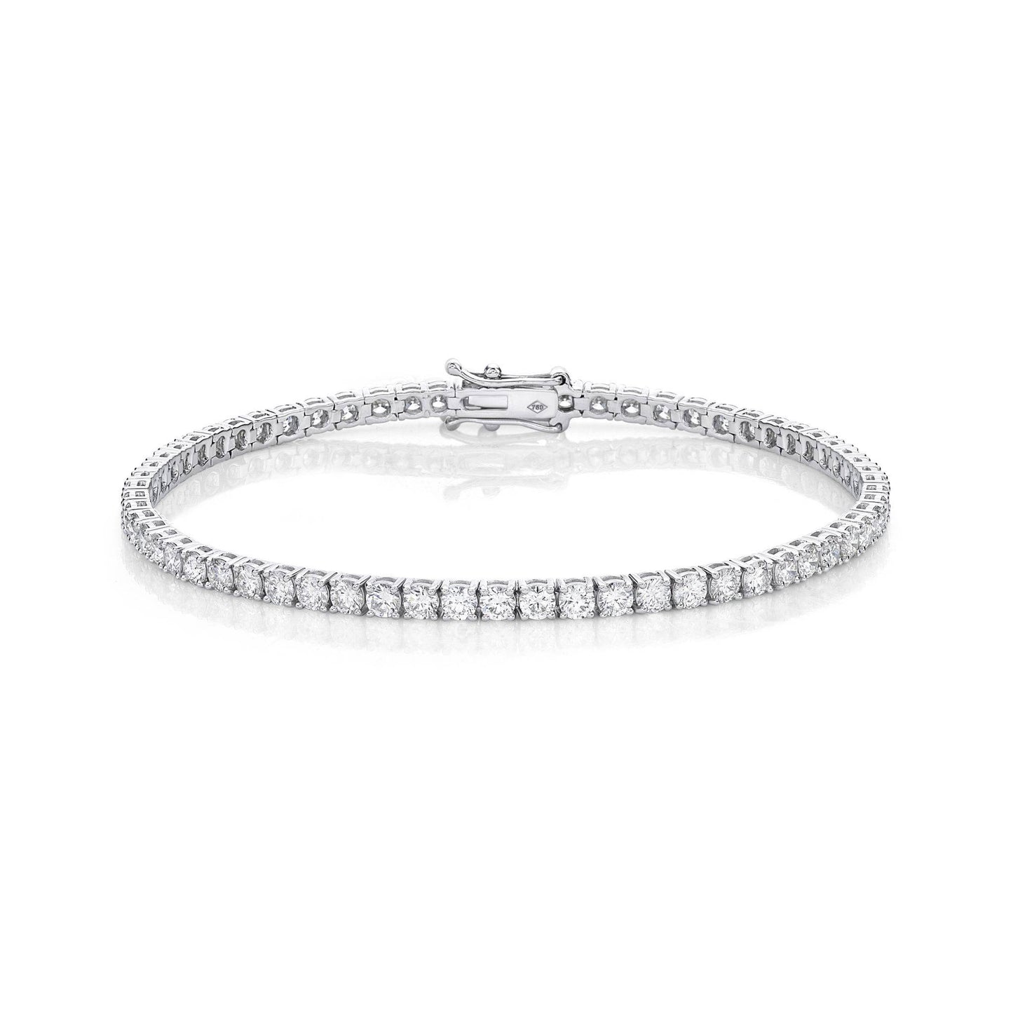 18k 1.20 Ct Diamond Tennis Bracelet image 1