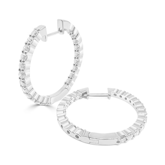 Day Night Diamond Hoops