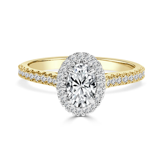 Estelle - Oval Cut Diamond Engagement Ring