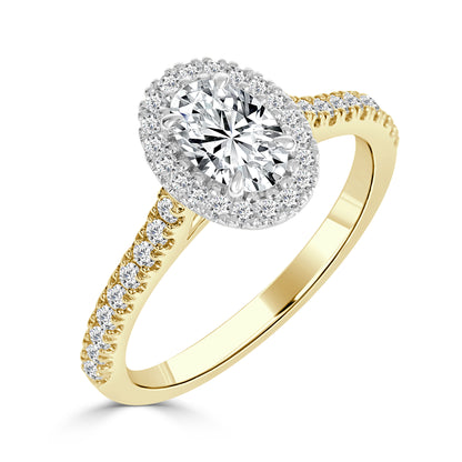 Estelle - Oval Cut Diamond Engagement Ring