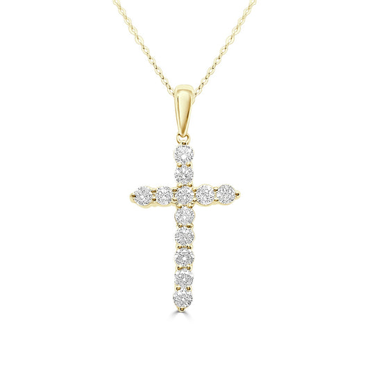 Diamond Set Cross Pendant
