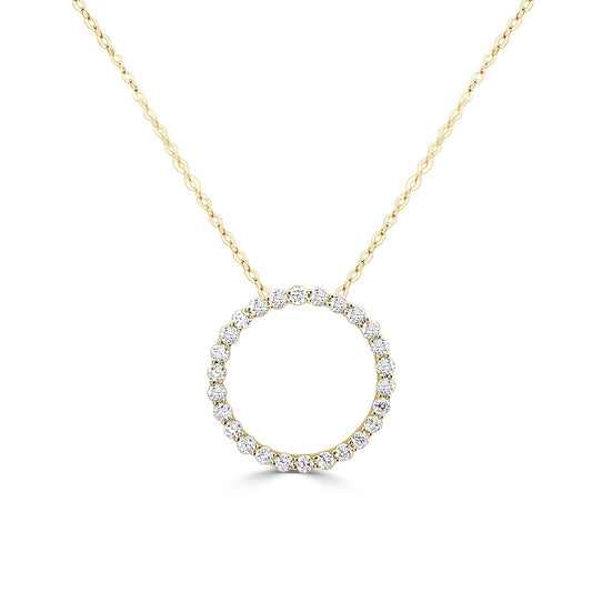 Diamond Circle Pendant