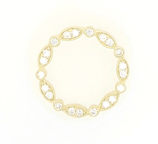 1/2 Carat Round Brilliant Cut Circle Pendant