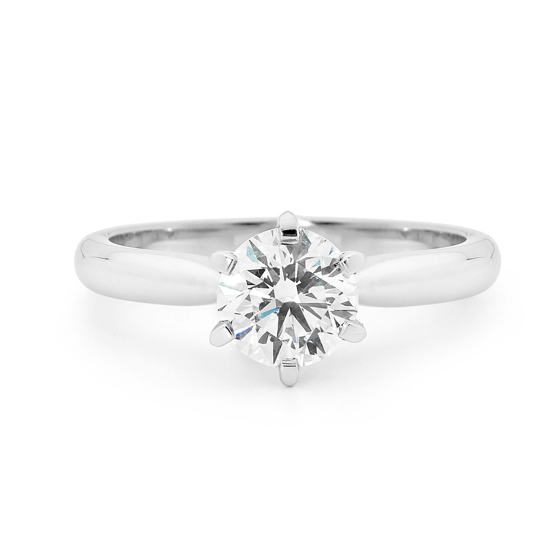 18k 0.50 Ct Round Brilliant Cut Diamond Solitaire image 0