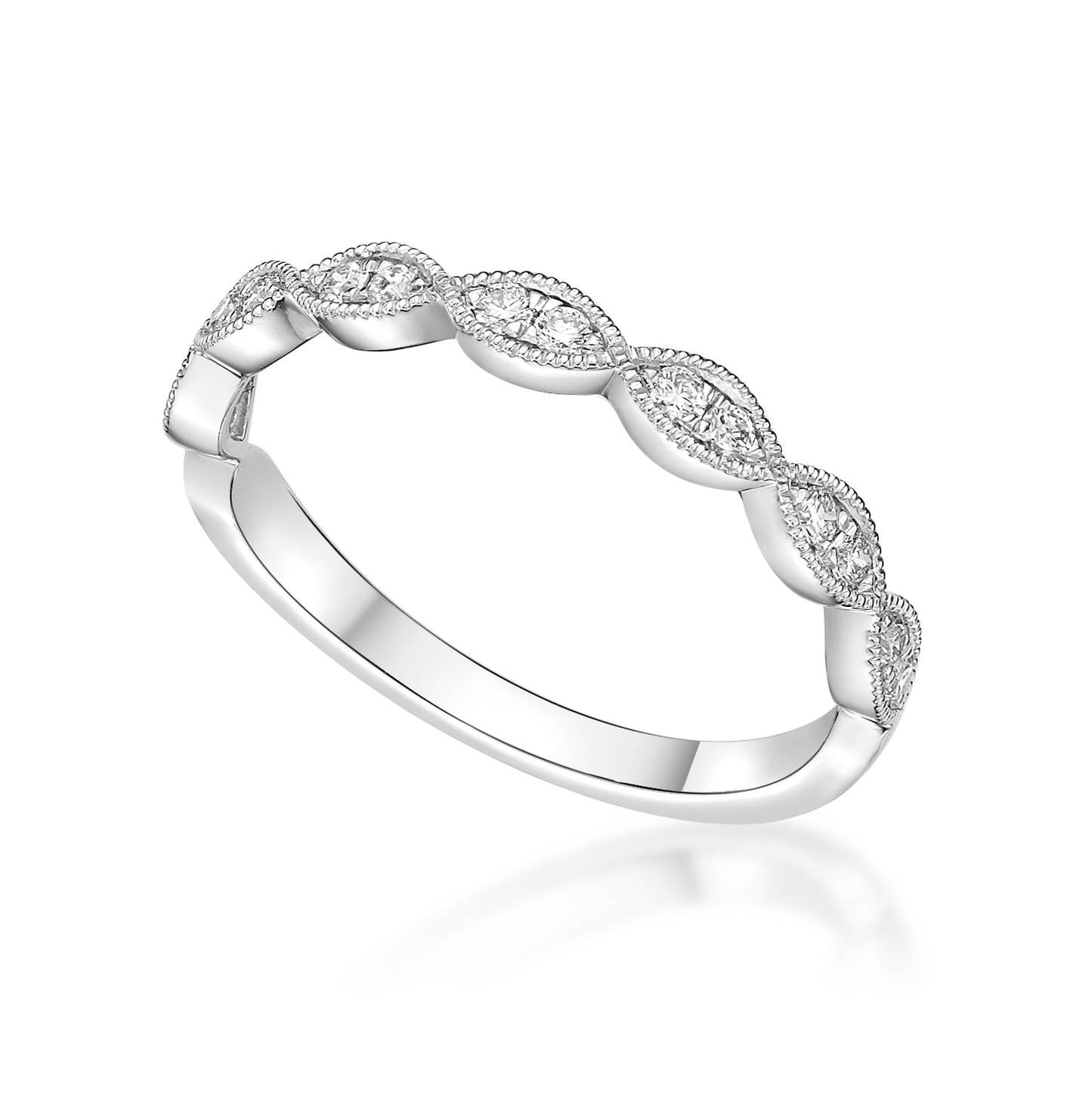 18K Marquise Diamond Dress Ring image 1