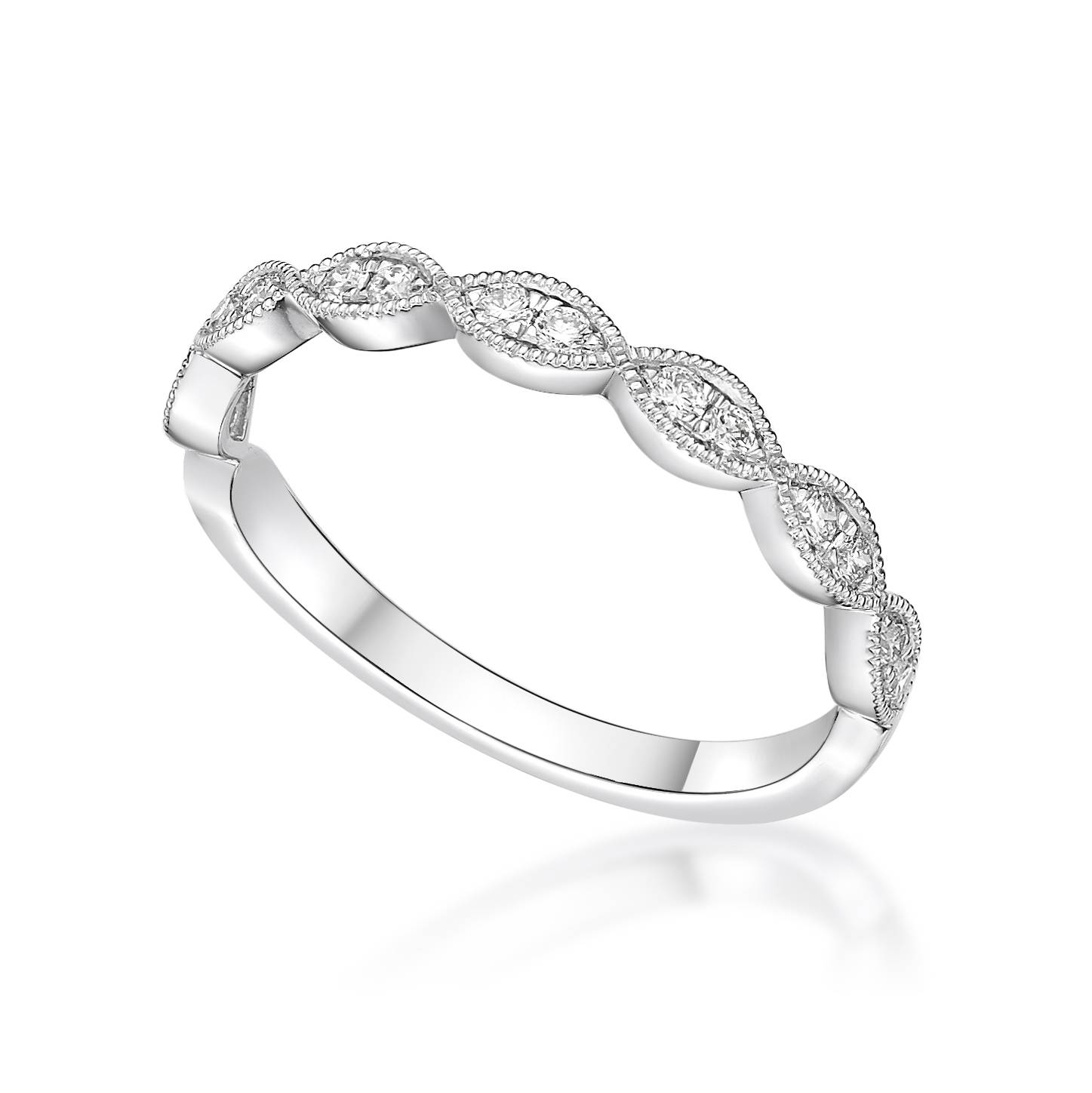 18K Marquise Diamond Dress Ring image 1