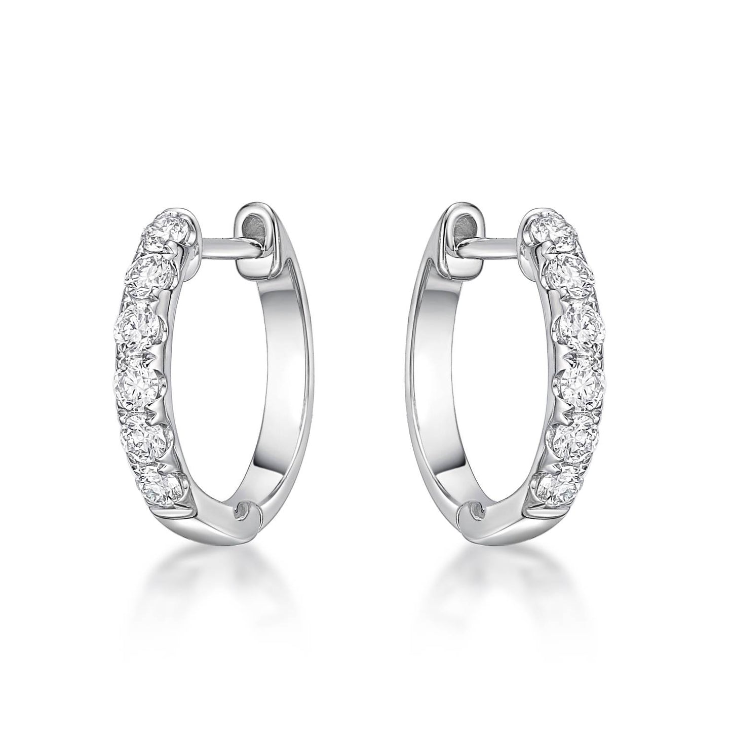 18k 0.30 Ct Diamond Huggie image 0
