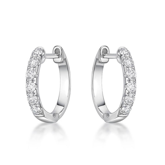 18k 0.30 Ct Diamond Huggie image 0