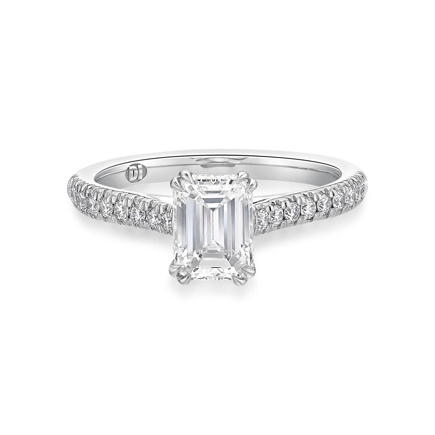 Venus - Emerald Cut Diamond Engagement Ring image 0