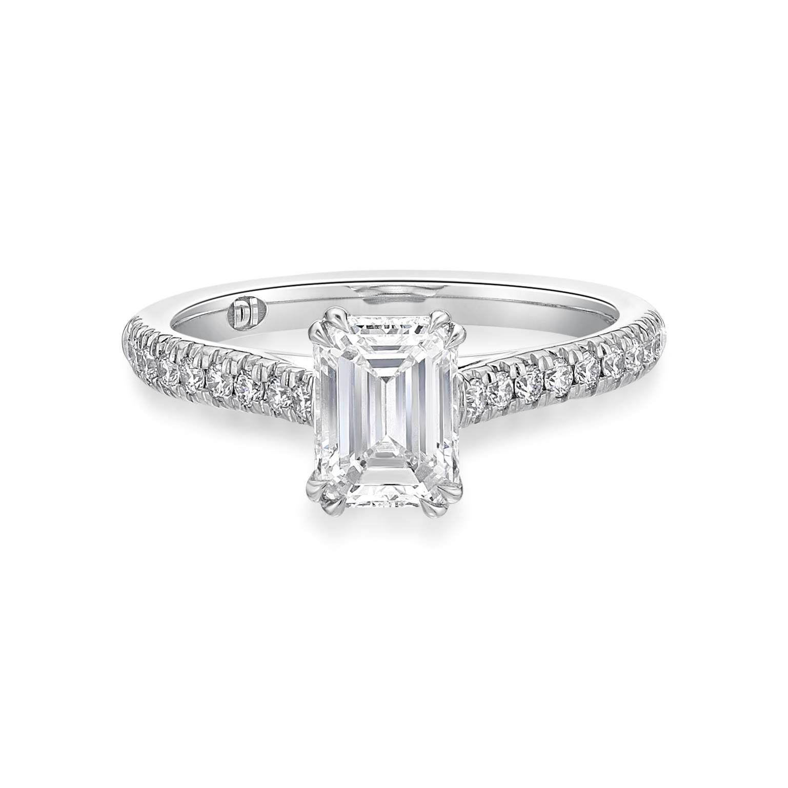 Venus - Emerald Cut Diamond Engagement Ring image 0