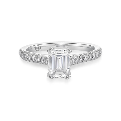 Venus - Emerald Cut Diamond Engagement Ring image 0