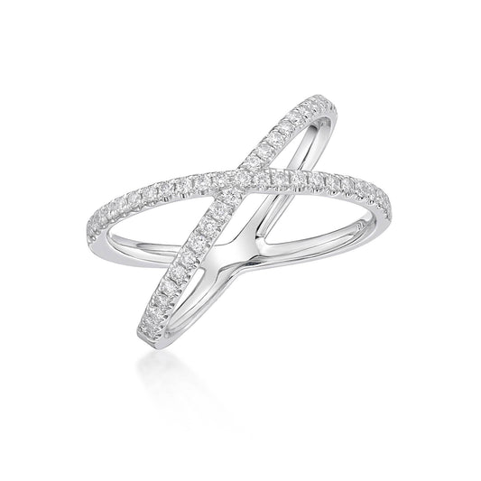 18k Round Brilliant Cut Diamond Dress Ring image 0