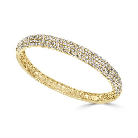 Pave Set Diamond Bangle image 0
