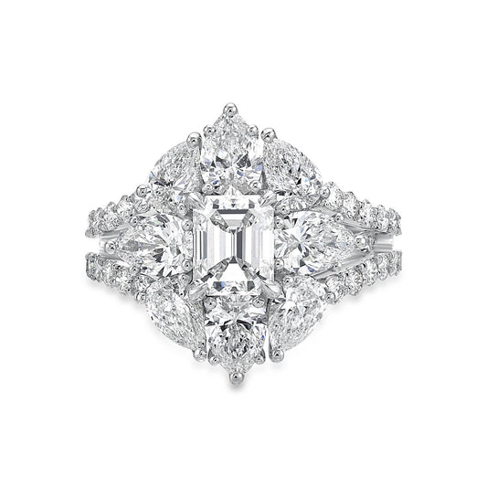 Emerald Cut Diamond Engagement Ring image 0