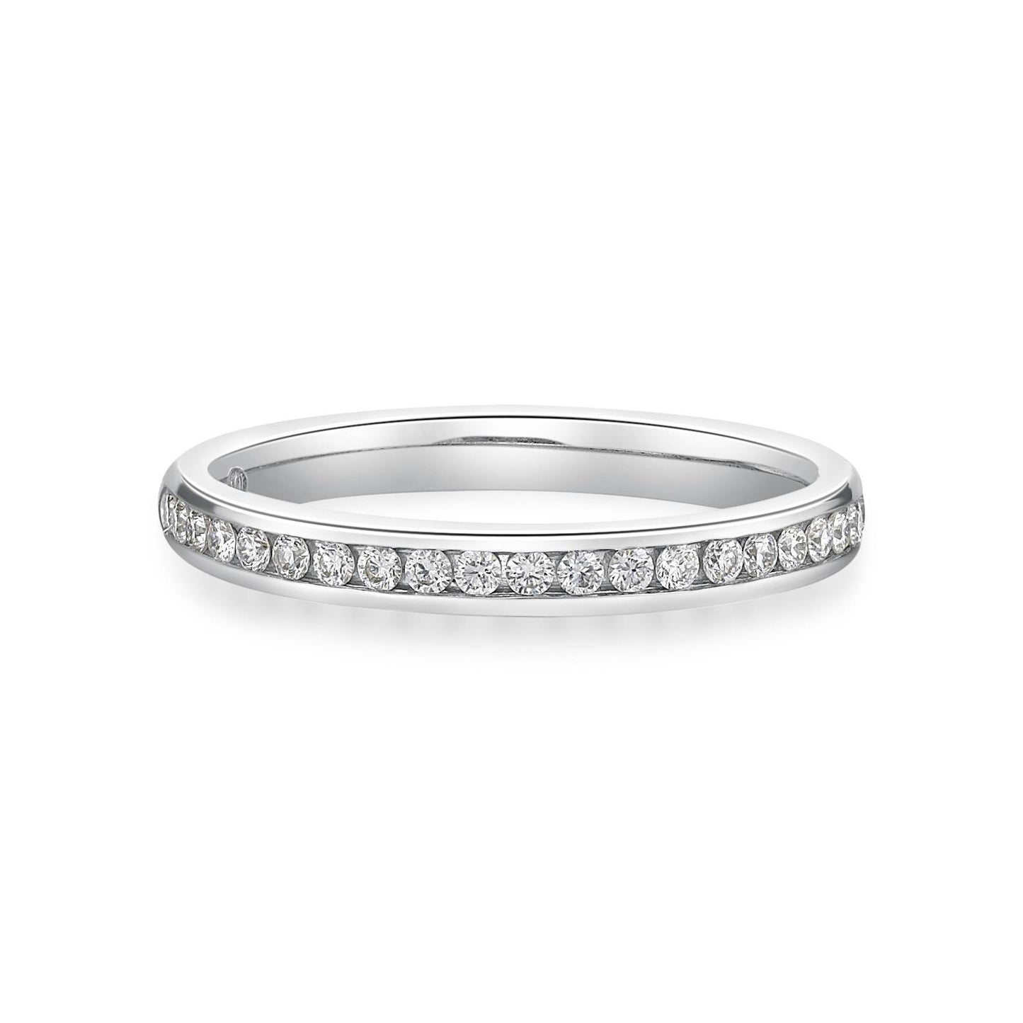 Channel set diamond comfort band image 0