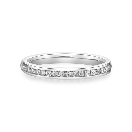 Channel set diamond comfort band image 0