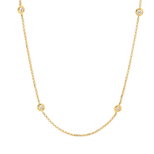 Round Brilliant Cut Diamond Necklace image 0